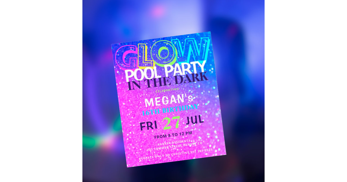 How To: Glow in the Dark Party on a Budget