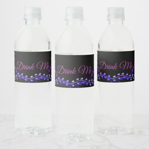 Neon Glow Water Bottle Labels for Wedding