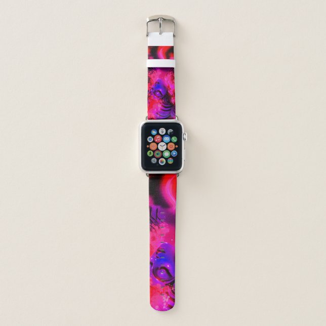Neon Goddess in Enchanted Forest Apple Watch Band (Front)