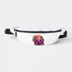 Neon Golden Retriever   Fanny Pack