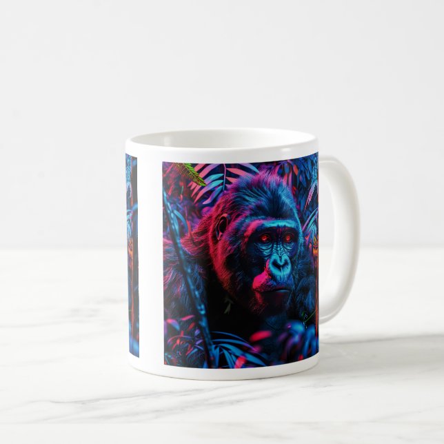 Neon Gorilla Coffee Mug (Front Right)