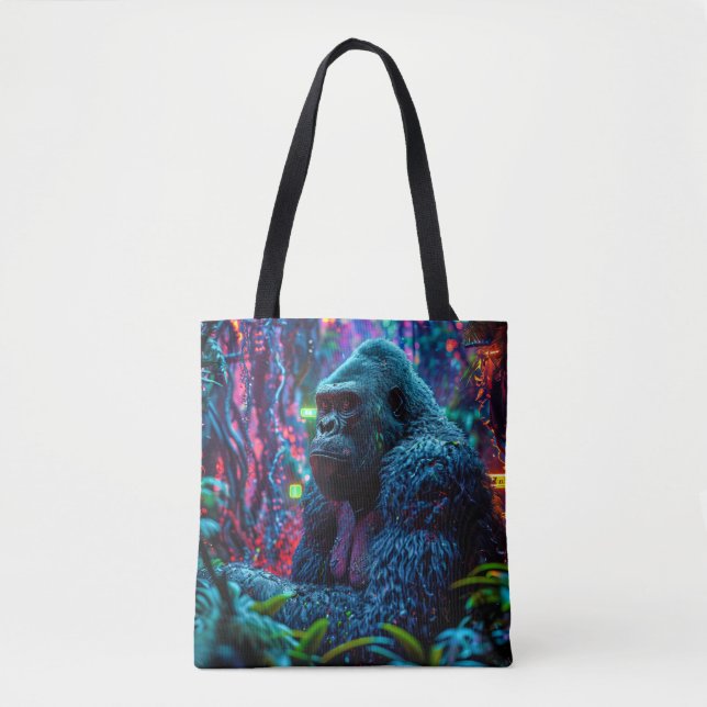 Neon Gorilla Tote Bag (Front)