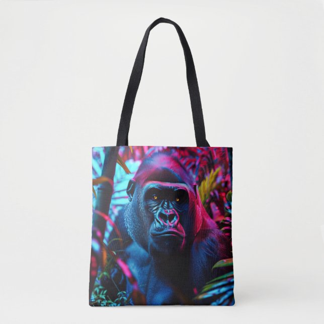 Neon Gorilla Tote Bag (Front)