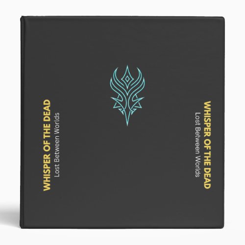 Neon Gothic "Whisper of the Dead" 3-Ring Binder