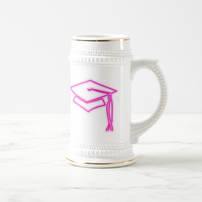 Neon Grad Cap Pink Stein (Right)