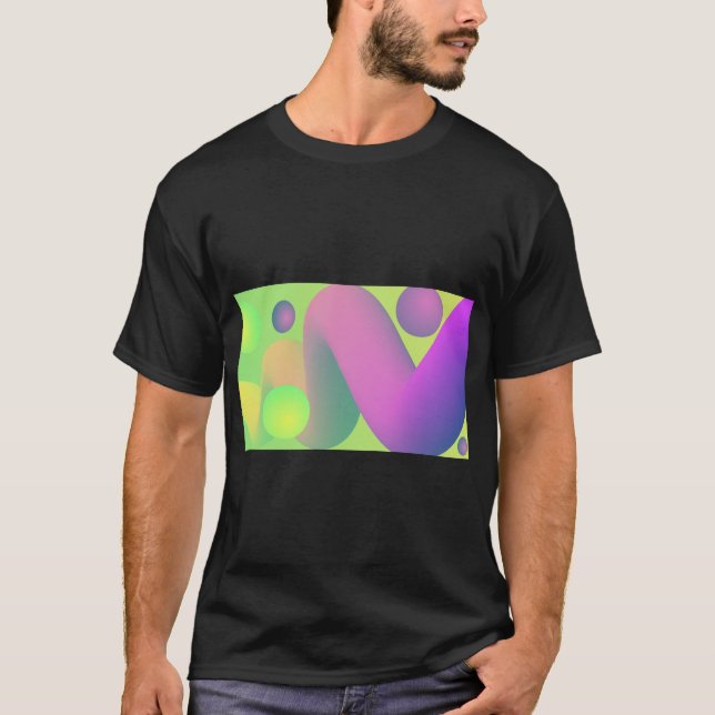 Neon Gradient Party Vibes Tee (Front)