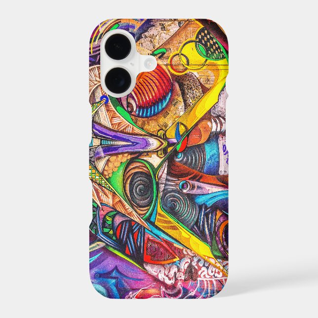 Neon Graffiti Chaos – Bold Urban Art Case (Back)