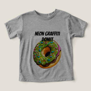Neon Graffiti Donut–Street Art Sprinkle Explosion Toddler T-shirt