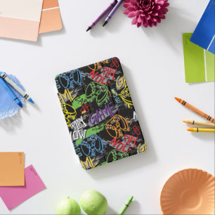 Neon Graffiti Gaming Pattern iPad Mini Cover
