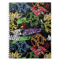 Neon Graffiti Gaming Pattern