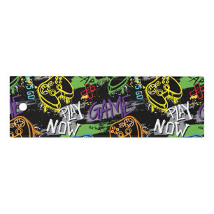 Neon Graffiti Gaming Pattern Ruler