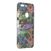 Neon Graffiti Gaming Pattern Uncommon Google Pixel Case (Back/Right)