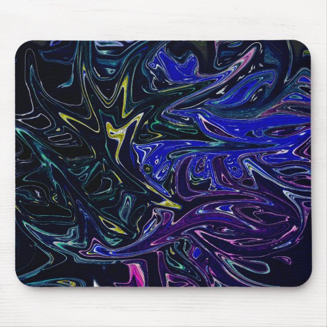 Neon Graffiti Mouse Pad (Front)
