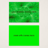 neon green abstraction (Front & Back)