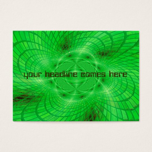 Customizable neon green abstraction business card templates