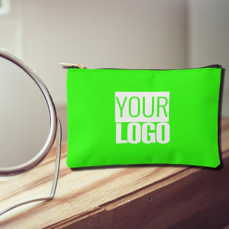 neon green - add your logo accessory pouch