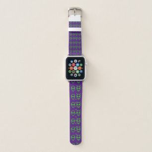 Neon Green Aliens Apple Watch Band