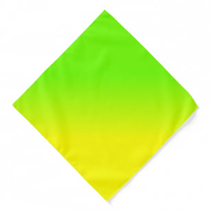 Neon Green and Neon Yellow Ombré Shade Color Fade Canvas Print