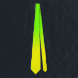 Neon Green and Neon Yellow Ombré  Shade Color Fade Neck Tie<br><div class="desc">Bright sunshine neon yellow fades into an ombre blur with neon green for a flash of brightness and light</div>