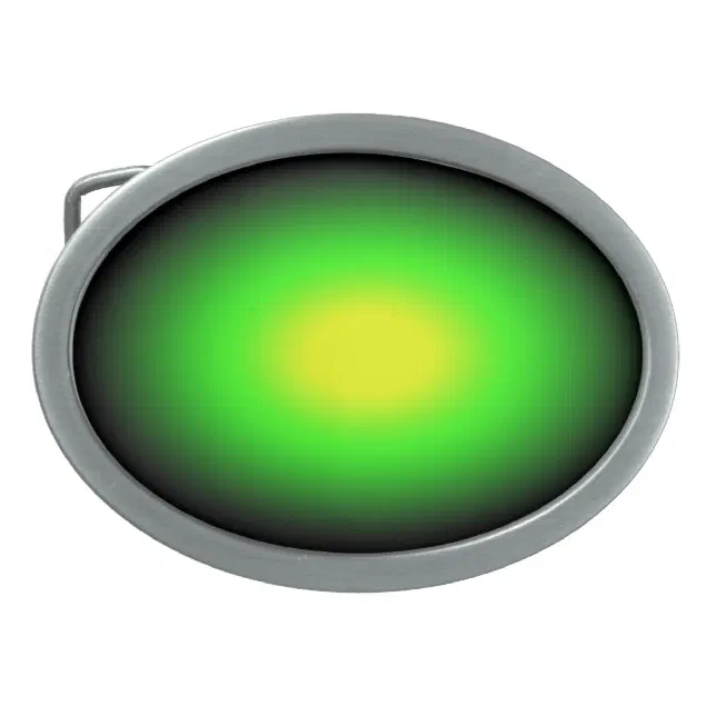 Eccentric Abstract Art Glass Neon Yellow Green Belt Custom Buckle Neon Buckle Belt - Etsy main image 3
