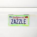 Neon Green And Yellow License Plate Frame at Zazzle