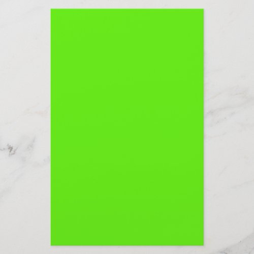 Neon Green Background Solid Color Background Stationery