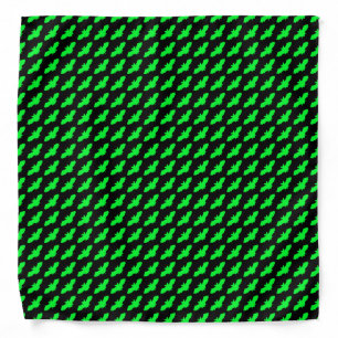 Neon Green Bats Print Bandana