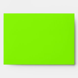 Neon Green & Black Zebra Glitter Stripes Envelope