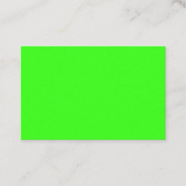 Neon Green Business Card – Custom Look (Front)