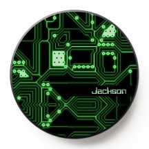 Neon Green Circuit Board | Personalized