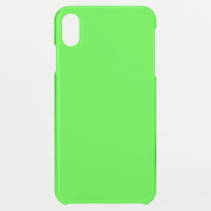 Neon Green Clear iPhone XS Max Case