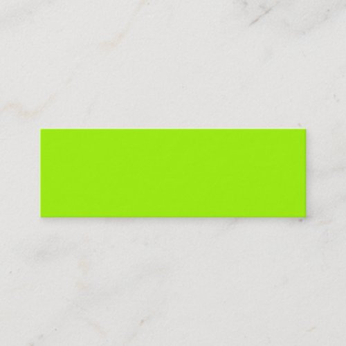 Neon Green Color Only Custom Products Business Cards