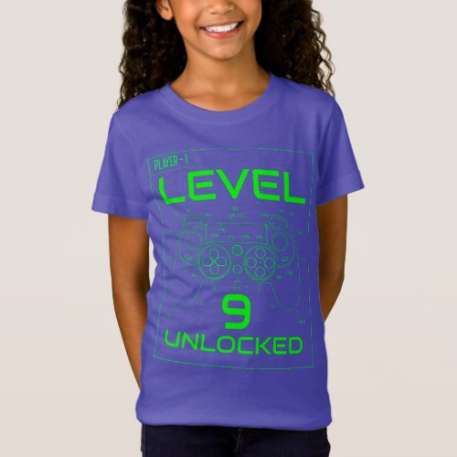 Neon Green Console Game Controller Cool Retro Game T_Shirt