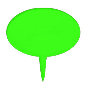 Neon Green Custom Cake Topper