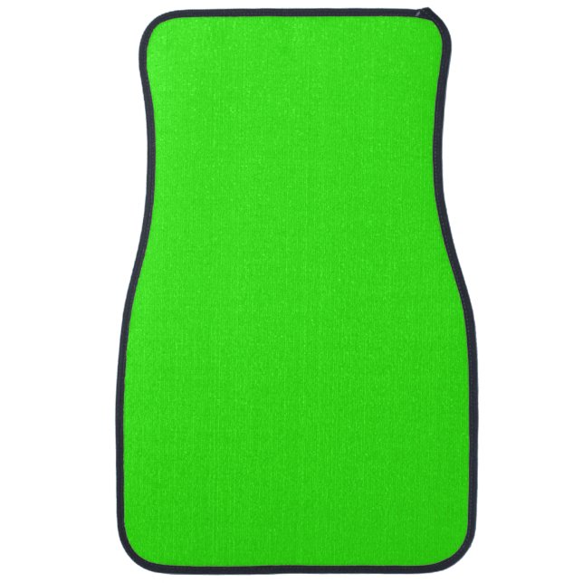 Neon Green Custom Car Mats Set (Front)