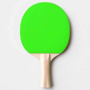 Neon Green Custom Color Bright Colorful Black Ping Pong Paddle