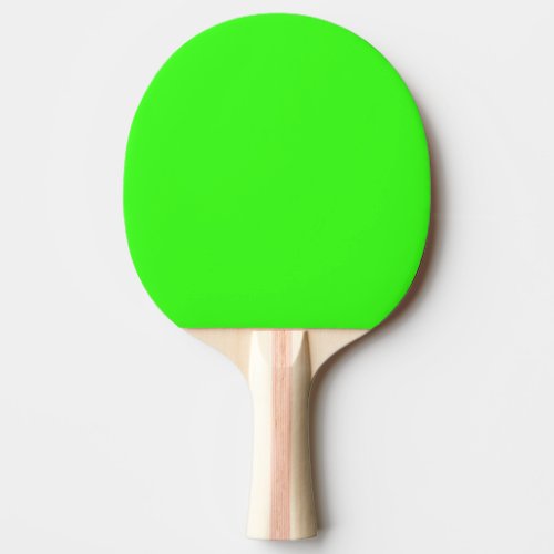 Neon Green Custom Color Bright Colorful Black Ping Pong Paddle