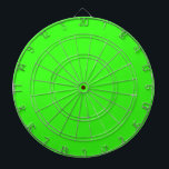 Neon Green Custom Color Bright Colorful Gift Dart Board<br><div class="desc">Printed with solid neon green custom color background!. Feel free to customize and add any text you wish or change the background color.</div>