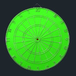 Neon Green Custom Color Bright Colorful Gift Dart Board<br><div class="desc">Printed with solid neon green custom color background!. Feel free to customize and add any text you wish or change the background color.</div>