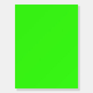 Neon Green Custom Foam Board Sign