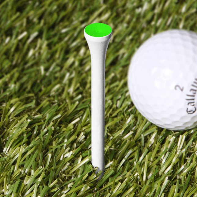 Neon Green Custom Golf Tee Set (Grass)