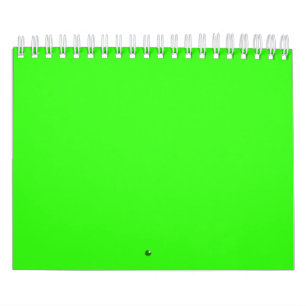 Neon Green Custom Wall Calendar