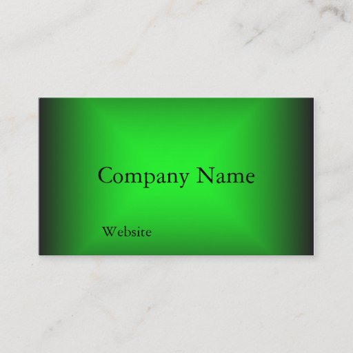 Customizable Neon Green Design Business Card Template
