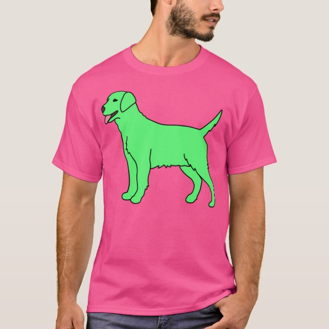 Neon Green Dog T-Shirt (Front)