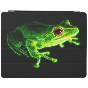 Neon Green Electric Tree Frog - Glowing Animal Des iPad Smart Cover