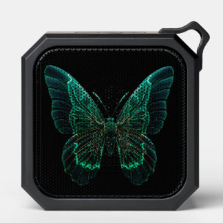 Neon Green Emerald Tech Butterfly Bluetooth Speaker