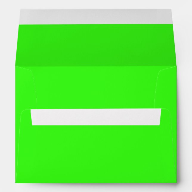 Neon Green Envelope – Customizable (Back (Bottom))