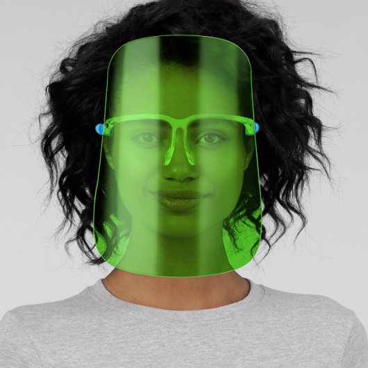 Neon Green Face Shield (Insitu)