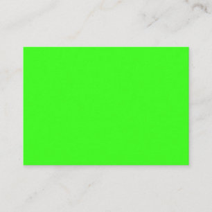 Neon Green Flat Place Card – Customizable