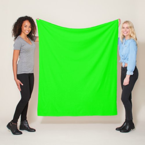 Neon Green Fleece Blanket